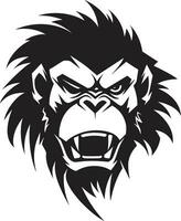 Baboon Tribal Mark Baboon Monarchy Seal vector