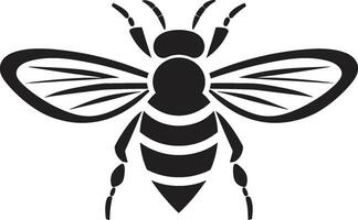 Bee Lineage Badge Beehive Heraldic Symbol vector