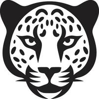 agraciado dominio negro leopardo icono en vector un salvaje declaración negro leopardo logo