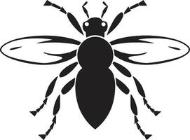 Aphid Silhouette in Black A Marvel of Vector Artistry Sophisticated Black Aphid Logo Vector Art at Its Finest