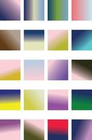 Gradient Color Palette vector