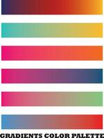Gradients Color Palette For Design Vector File
