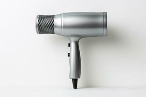 Hair dryer isolated on white background. 3d illustration. AI Generated photo