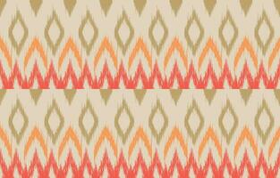 Ethnic abstract ikat art. Aztec ornament print. geometric ethnic pattern seamless  color oriental.  Design for background ,curtain, carpet, wallpaper, clothing, wrapping, Batik, vector illustration.