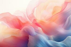 Ai generated Abstract background in delicate pastel colors, splash of colors. A rich burst of colorful wave for a variety of designs and text substrates. photo