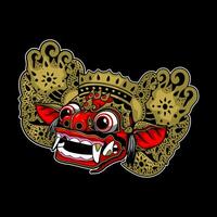 vector de tradicional barong cultura desde Java bali