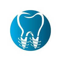 dental implan logo vector