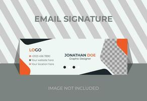 Corporate Email Signature template design vector