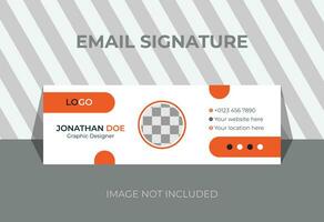 Corporate Email Signature template design vector