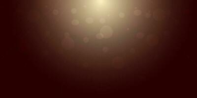 Brown background abstract with  light rays and bokeh. abstract background gold and black. Vector