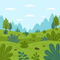 Summer nature background vector