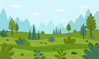 Summer nature background vector