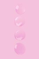 a pink background with many bubbles on it photo