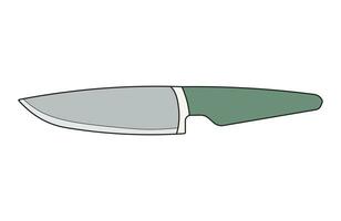 niños dibujo dibujos animados vector ilustración utilidad cuchillo aislado en garabatear estilo