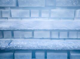 ice brick wall texture using as background photo