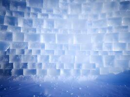 ice brick wall texture using as background photo