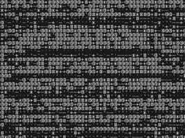 abstract background with binary code, black and white wallpaper illustration photo