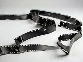 film strip with white background illustration photo