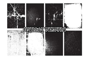 Overlay grunge vector background with dust and scratched textured effect.