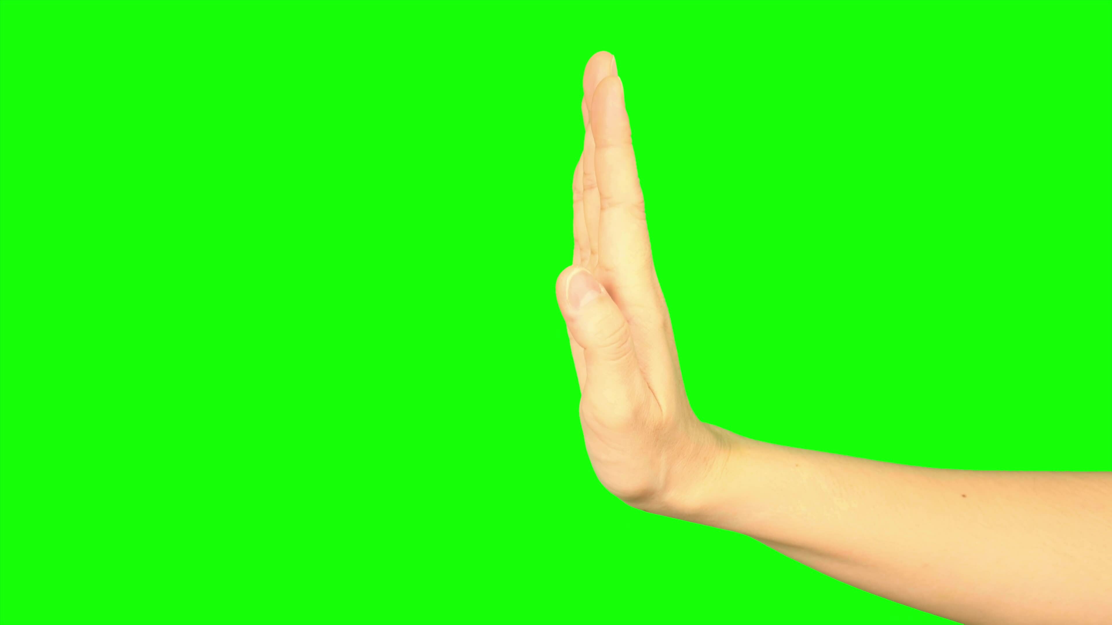 Hand, green screen, hand on green background 33107430 Stock Video at ...
