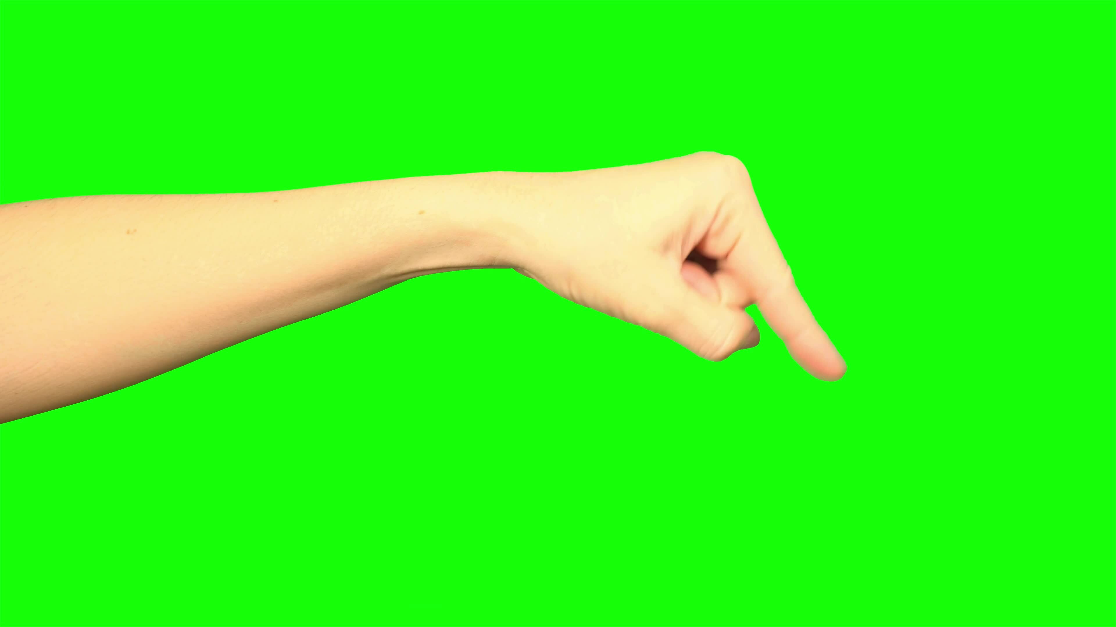 Hand, green screen, hand on green background 33107432 Stock Video at ...