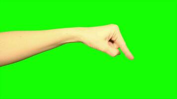 Hand, green screen, hand on green background video