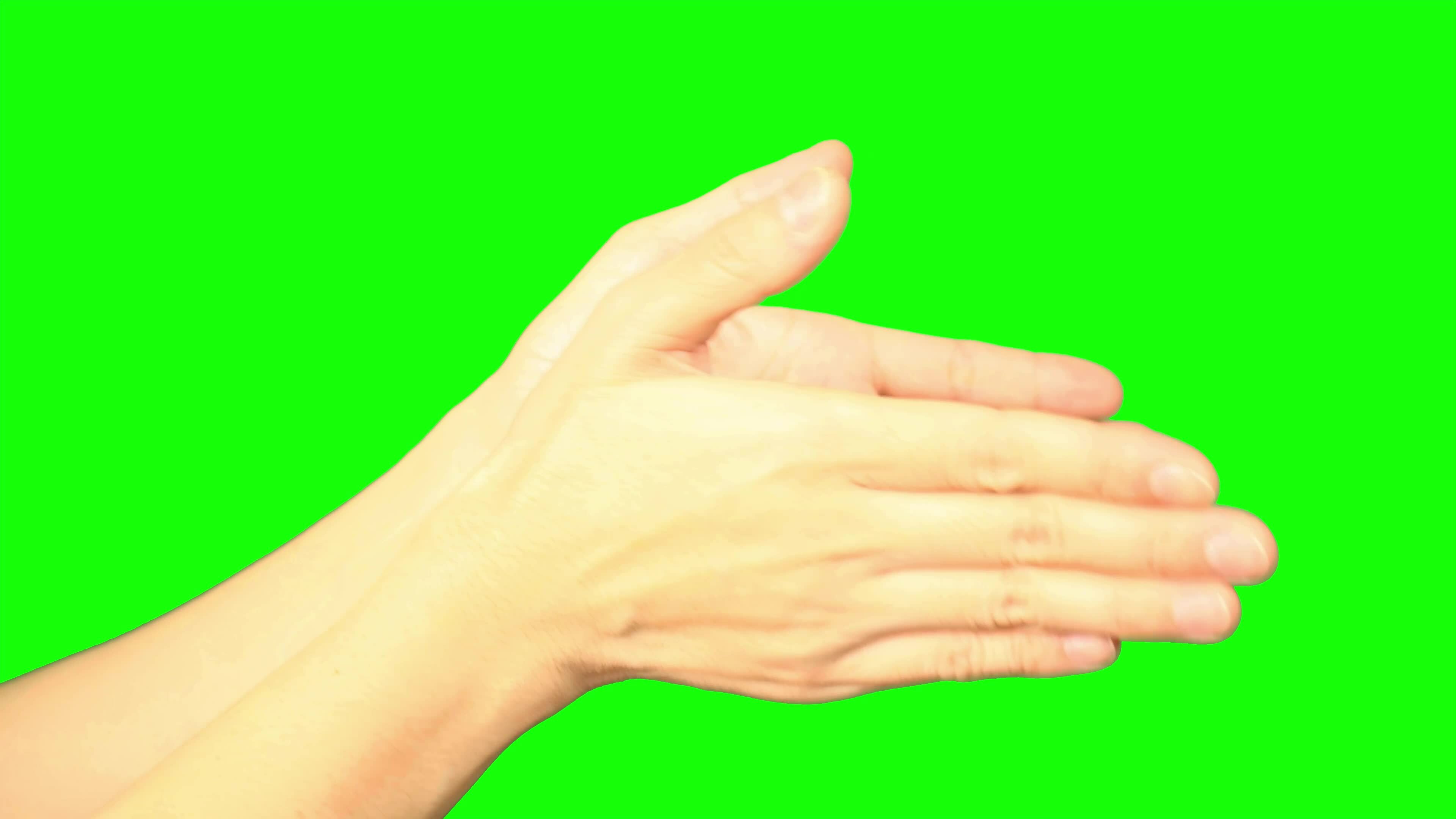 Hand, green screen, hand on green background 33107438 Stock Video at ...