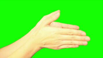 Hand, Grün Bildschirm, Hand auf Grün Hintergrund video