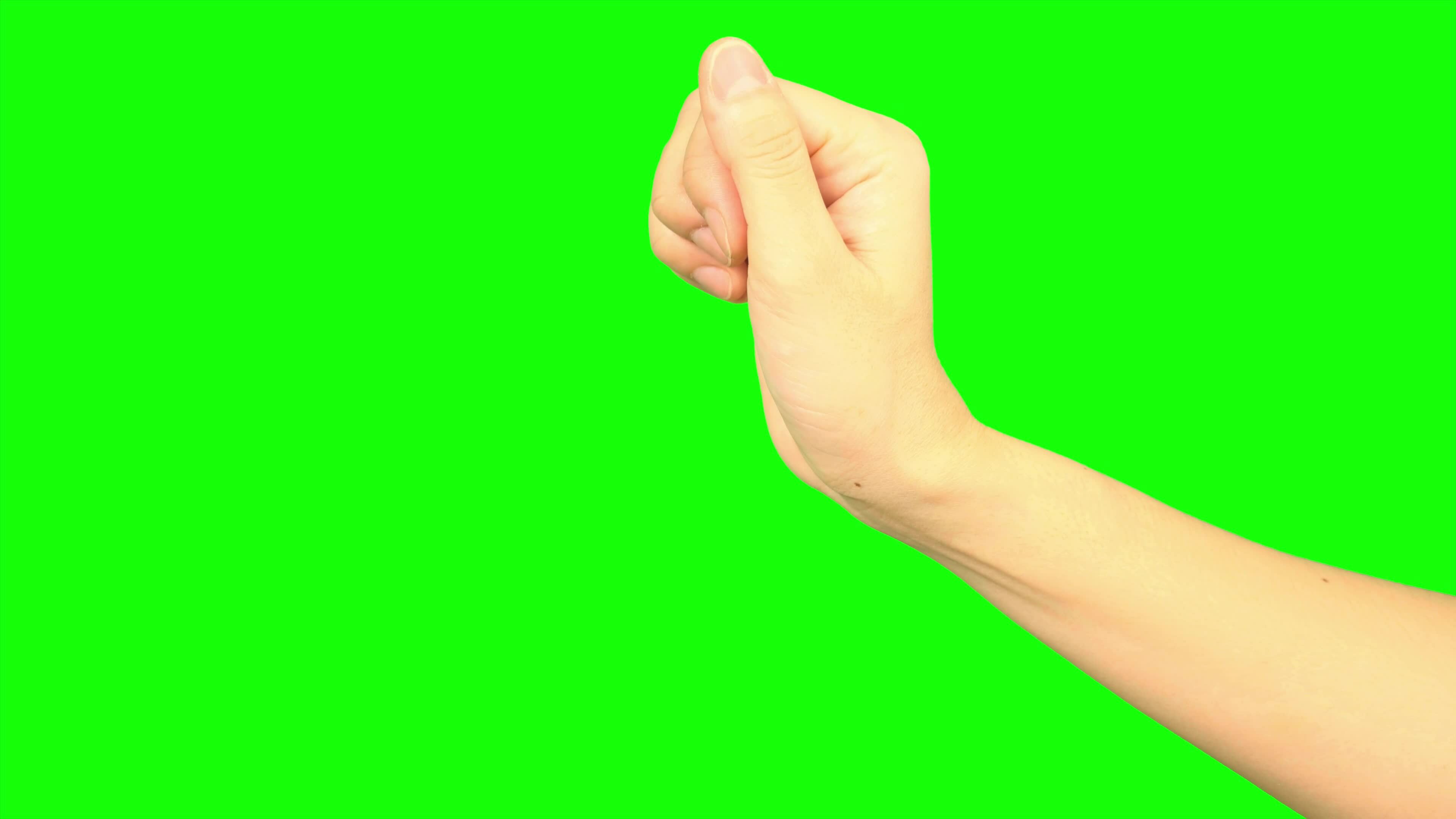 Hand, green screen, hand on green background 33107439 Stock Video at ...