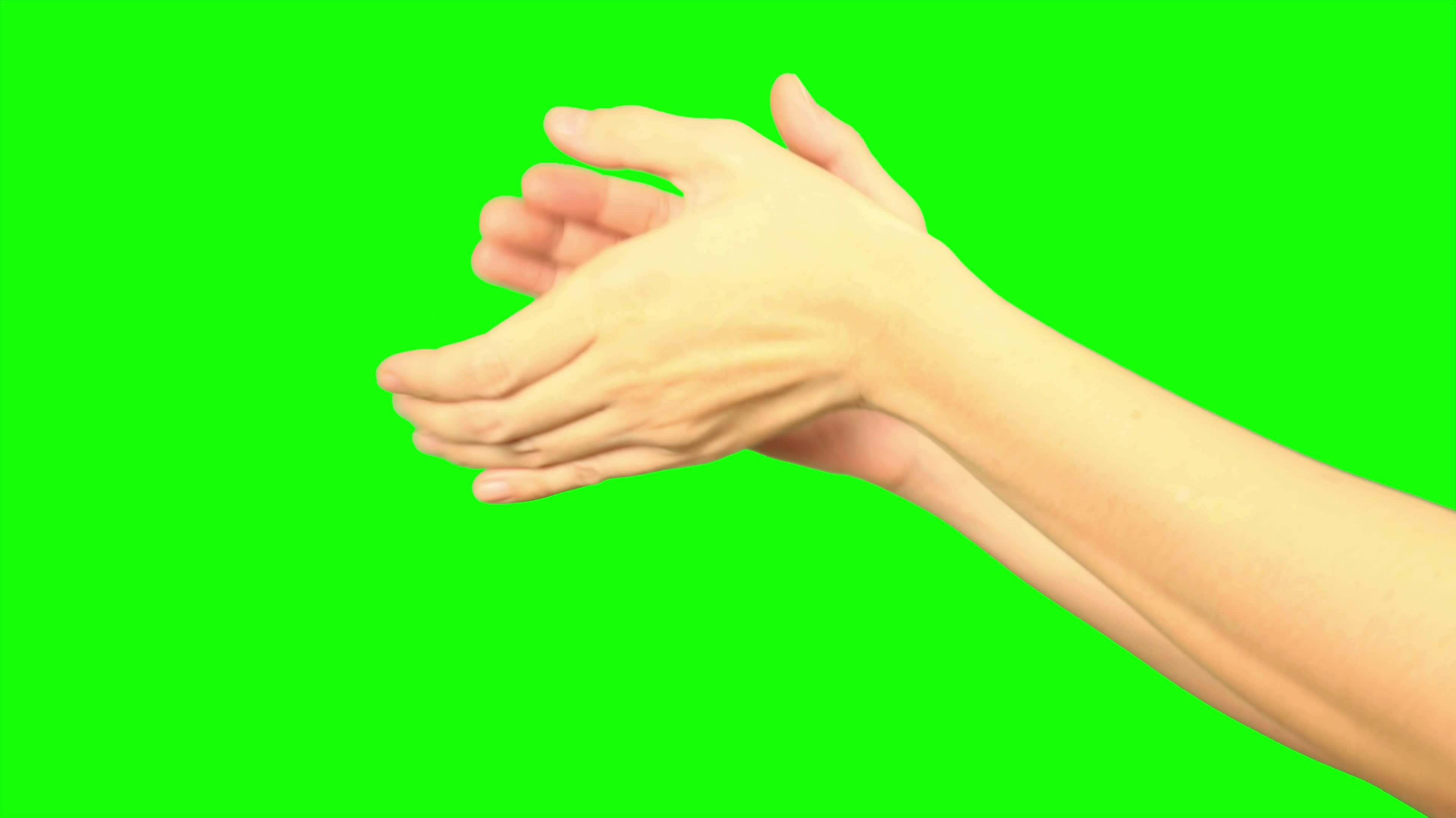 Hand, green screen, hand on green background 33107442 Stock Video at ...