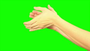 Hand, green screen, hand on green background video