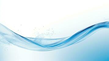 Blue water. Web banner with copy space. Generative AI photo