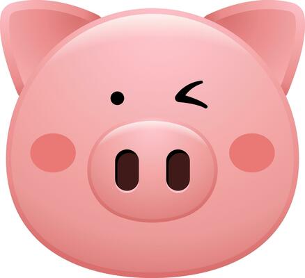 lovely⭐︎pig cute-pig-face-emoji-sticker-