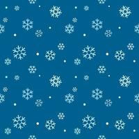 Seamless pattern of snowflakes on winter season background for design, decoration, paper wrap vector