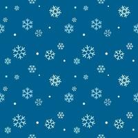 Seamless pattern of snowflakes on winter season background for design, decoration, paper wrap vector