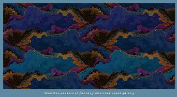 Seamless pattern of fantasy abstract space galaxy 2023 vector