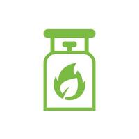 Biogas Storage Icon. Eco-Friendly, Environmental, and Alternative Energy Symbol vector