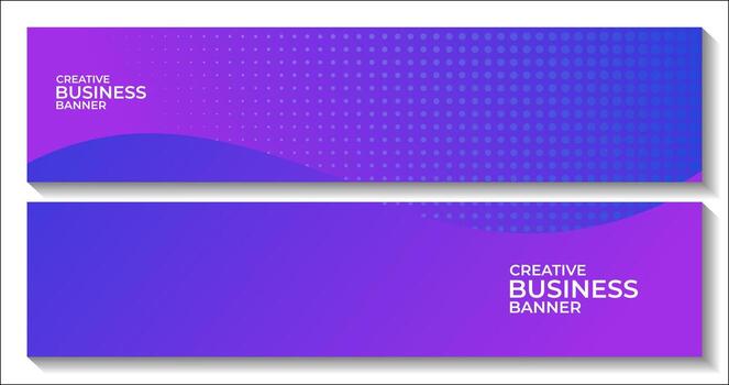 set of banners abstract colorful gradient background with dots vector