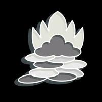 Icon Shirasu. related to Sushi symbol. glossy style. simple design editable. simple illustration vector