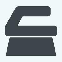 Icon Toilet Brush. related to Cleaning symbol. glyph style. simple design editable. simple illustration vector