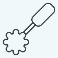 Icon Toilet Brush 2. related to Cleaning symbol. line style. simple design editable. simple illustration vector