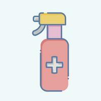 Icon Spray. related to Cleaning symbol. doodle style. simple design editable. simple illustration vector