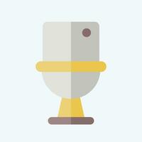 Icon Toilet. related to Cleaning symbol. flat style. simple design editable. simple illustration vector