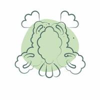 Icon Tempura. related to Sushi symbol. Color Spot Style. simple design editable. simple illustration vector