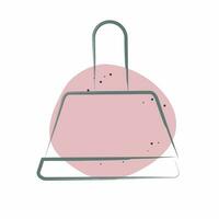 Icon Dustpan. related to Cleaning symbol. Color Spot Style. simple design editable. simple illustration vector