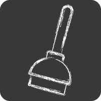 Icon Plunger. related to Cleaning symbol. chalk Style. simple design editable. simple illustration vector