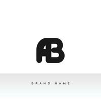 Letter A and B logo or AB initials two modern monogram symbol concept. Creative Line sign design. Graphic Alphabet Symbol for Corporate Business Identity. Vector illustration Logo Design.