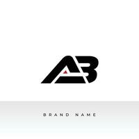 Letter A and B logo or AB initials two modern monogram symbol concept. Creative Line sign design. Graphic Alphabet Symbol for Corporate Business Identity. Vector illustration Logo Design.