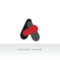 A Letter logo initials modern monogram symbol concept. Creative Line sign design. Graphic Alphabet Symbol for Corporate Business Identity. Vector illustration Logo Design.
