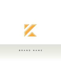 Initial letters K logo template design in Multiple shape. Logo icon design template elements. Monogram. Linear logo. Simple vector sign illustration in a modern style.